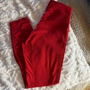 lululemon athletica Red Leggings